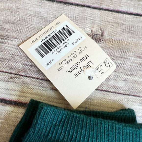 NEW Green/white striped Primary Socks - Picture 6 of 7